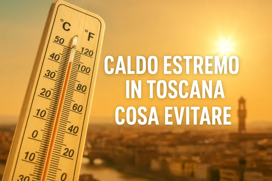 Caldo estremo in Toscana: ecco cosa evitare nei prossimi giorni